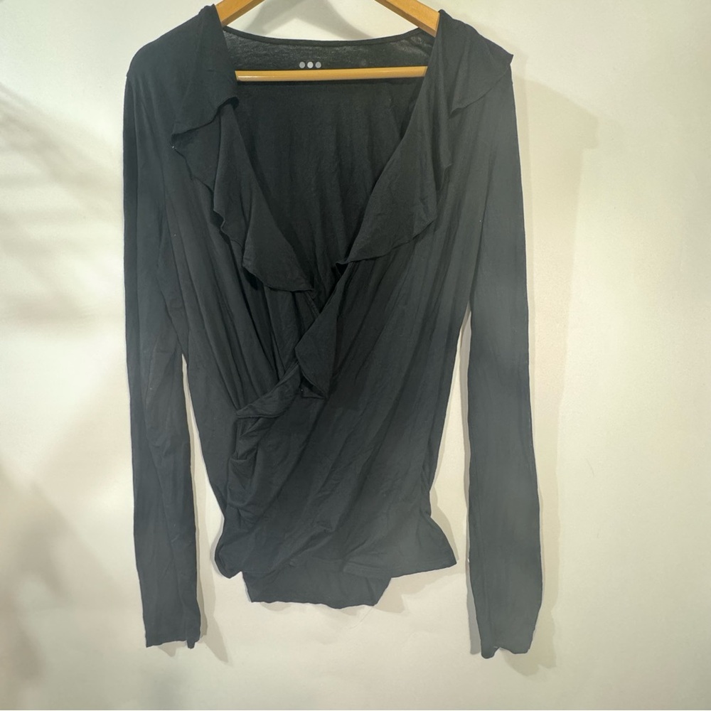 Three dots long sleeves black Tops new